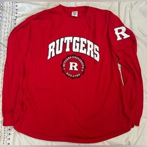 Rutgers Scarlet Knights Long Sleeve Oversized Top